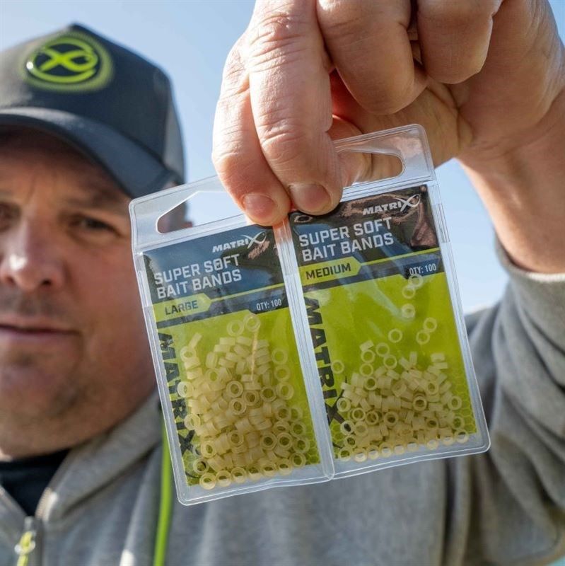 MATRIX MATRIX Super Soft Bait Bands 100Pcs - Parkfield Angling Centre