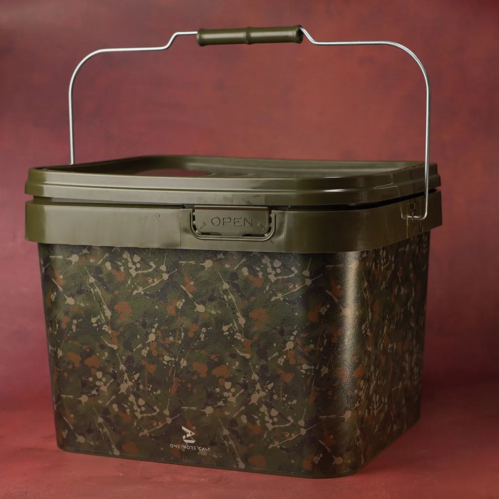 OMC OMC Splash Camo Bucket 10L Square - Parkfield Angling Centre