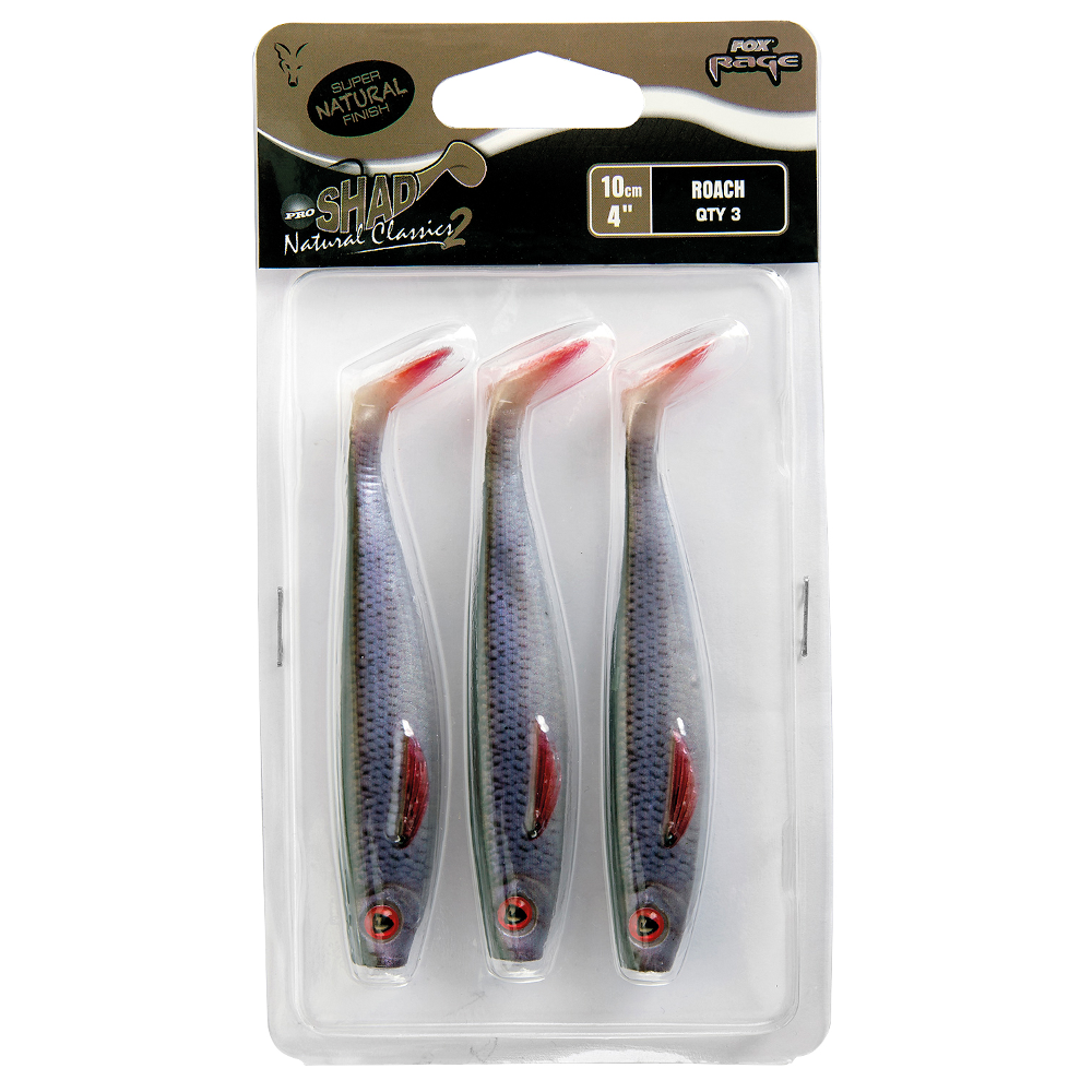 FOX FOX RAGEPro Shad/7" x 12pcs - Super Natural Roach" - Parkfield Angling Centre