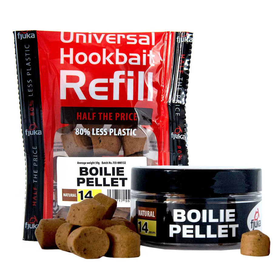 FJUKA BAITS FJUKA BAITS Boilie Pellet 14mm Natural 50g - Parkfield Angling Centre
