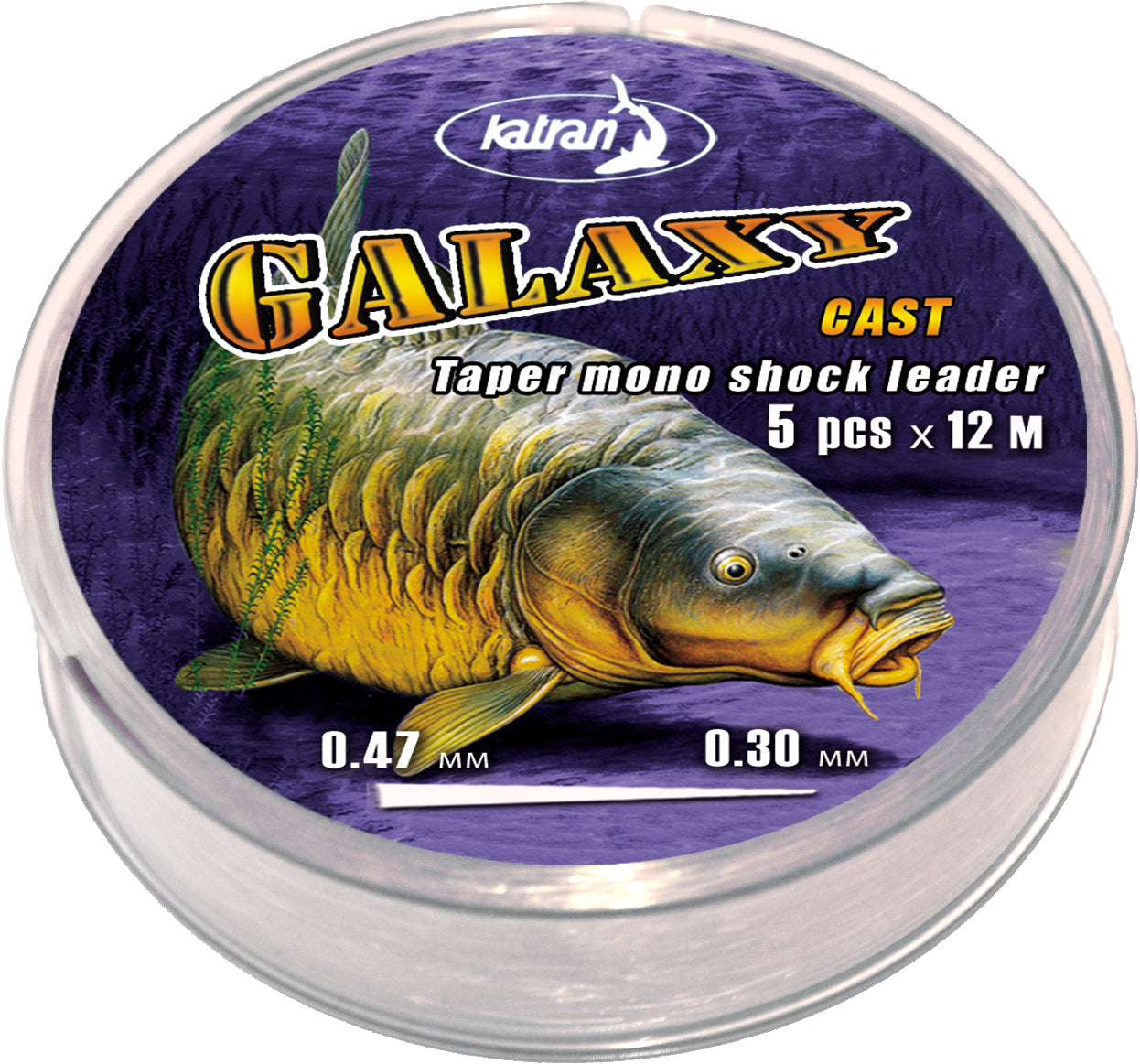 KATRAN KATRAN Taper mono shock leader GALAXY cast/camou - Parkfield Angling Centre