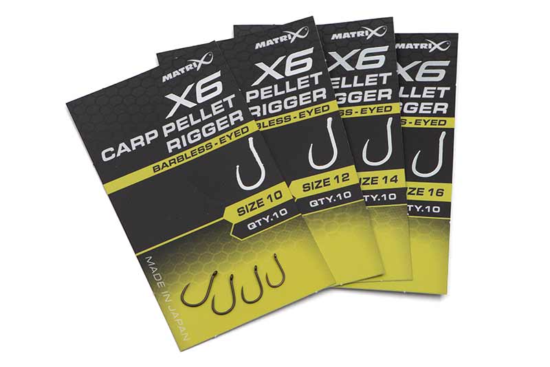 MATRIX X6 Carp Pellet Rigger Barbless - Eyed