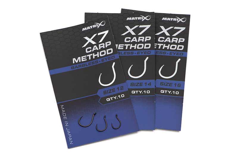 MATRIX MATRIX X7 Carp Method Barbless - Eyed - Parkfield Angling Centre