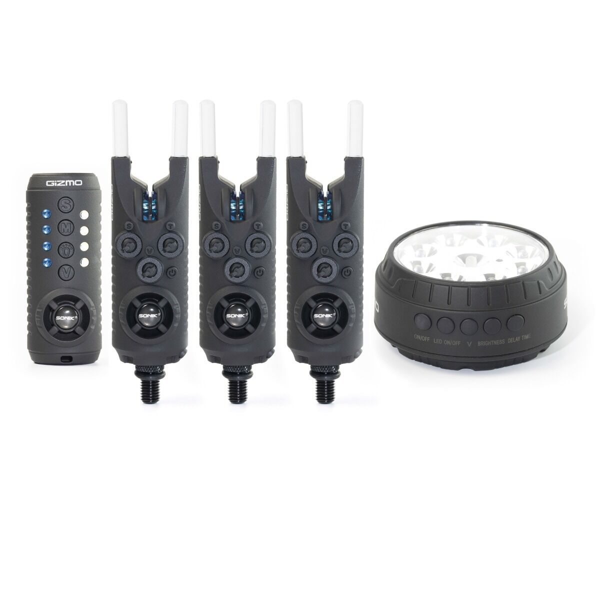 SONIK SONIK Gizmo 3+1 Alarm + Bivvy Lamp (All Blue) - Parkfield Angling Centre