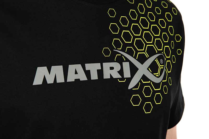 MATRIX MATRIX Hex Print T-Shirt Black - Parkfield Angling Centre