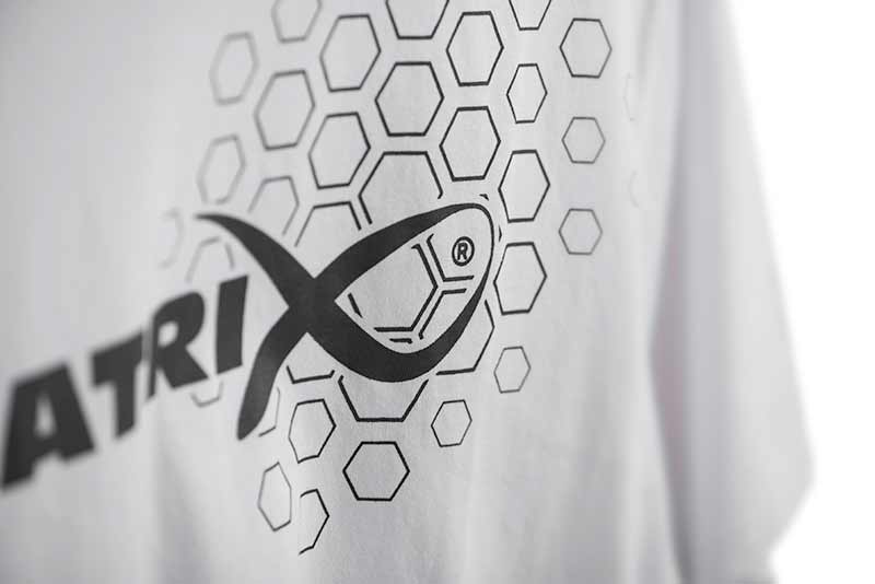 MATRIX MATRIX Hex Print T-Shirt White - Parkfield Angling Centre