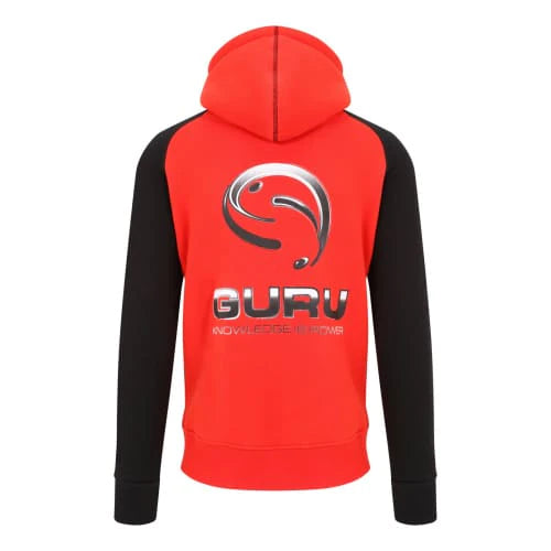 GURU GURU Hoodie | Red/Black - Parkfield Angling Centre
