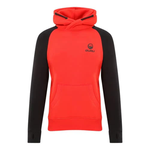 GURU GURU Hoodie | Red/Black - Parkfield Angling Centre