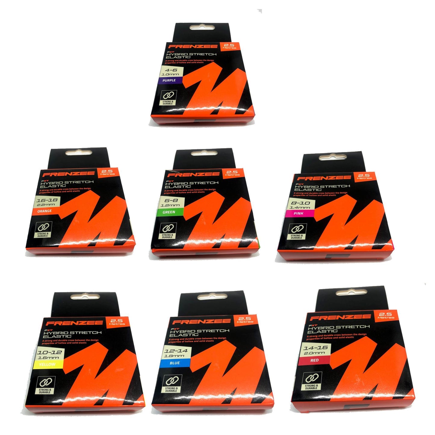 FRENZEE FRENZEE FXT Hollow Elastic FRENZEE FXT Hollow Elastic (1.8mm) (8-10) (Pink) - Parkfield Angling Centre