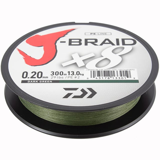 DAIWA DAIWA Accessories J-BraidX8 Dark Green - Parkfield Angling Centre