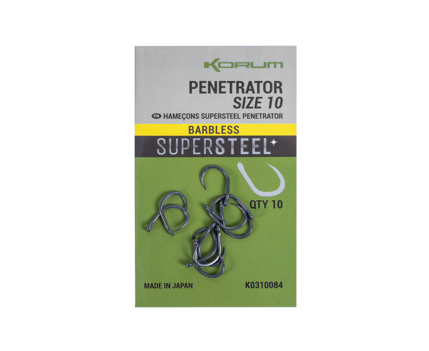 KORUM KORUM Penetrator Size 8 Barbless - Parkfield Angling Centre