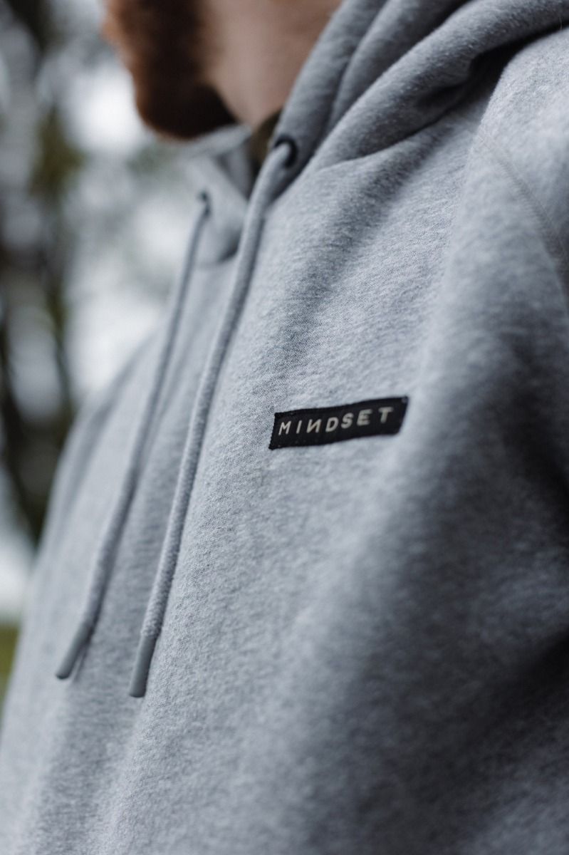 KORDA KORDA Mindset Patch Hoodie | Heather Grey - Parkfield Angling Centre