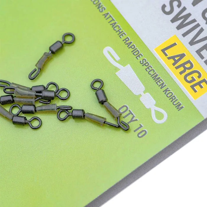 KORUM KORUM Specimen Quick Snap Swivels - Parkfield Angling Centre