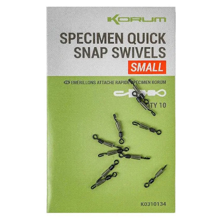 KORUM KORUM Specimen Quick Snap Swivels - Parkfield Angling Centre