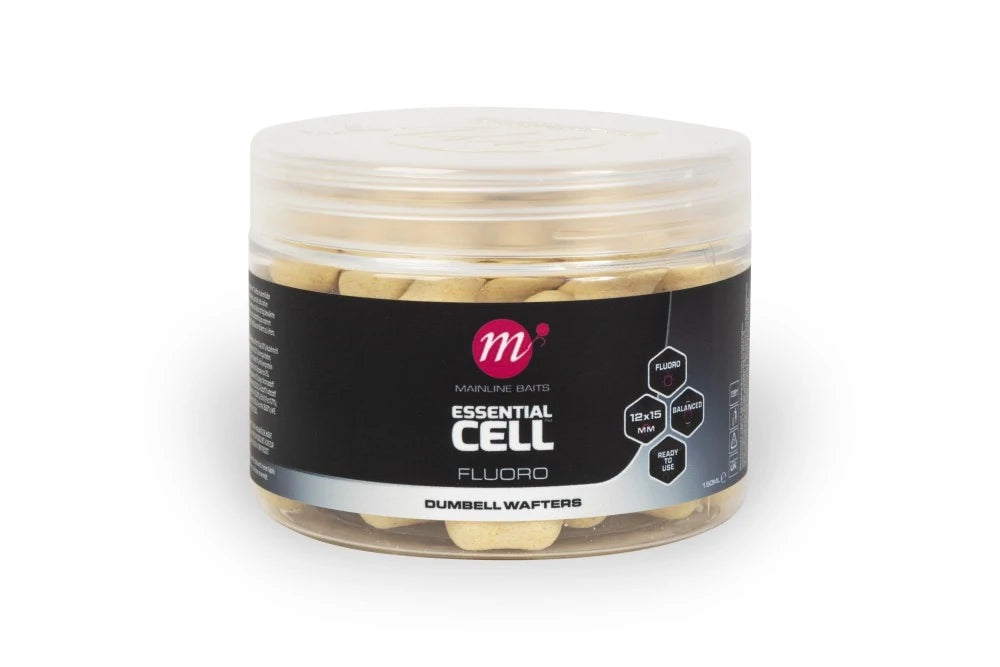 MAINLINE MAINLINE Cell Fluoro Dumbell Wafters - 12 x 15mm - Parkfield Angling Centre