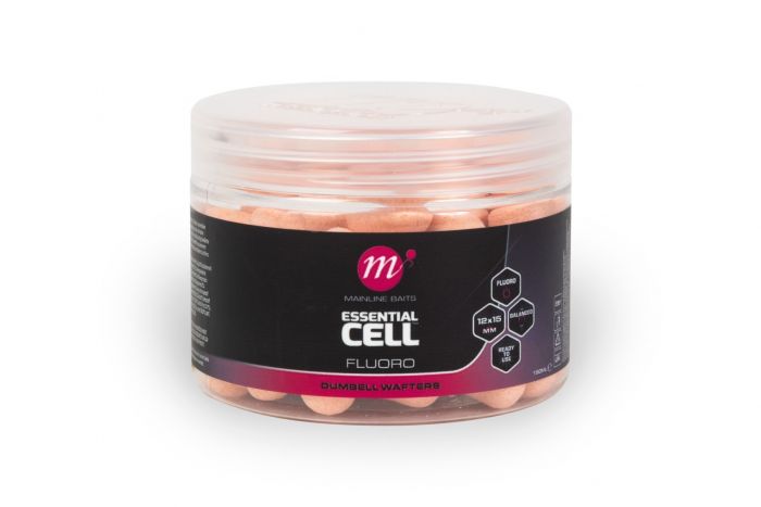 MAINLINE MAINLINE ISO Fish Fluoro Dumbell Wafters - 12 x 15mm - Parkfield Angling Centre