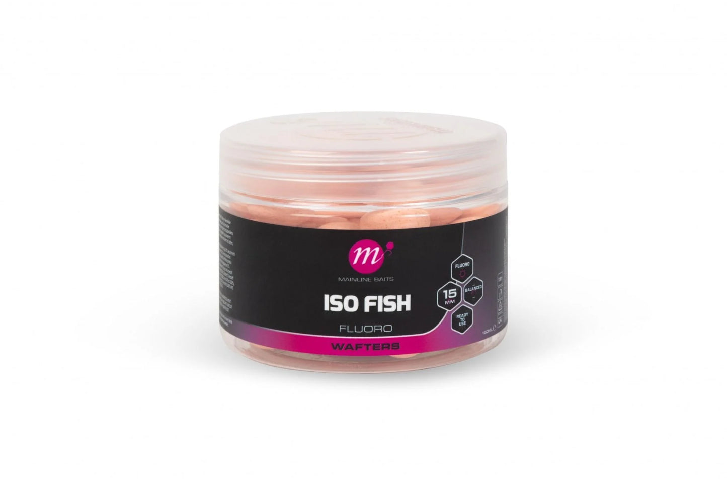 MAINLINE MAINLINE ISO Fish Fluoro Wafters - 15mm MAINLINE ISO Fish Fluoro Wafters - 15mm - Pink - Parkfield Angling Centre