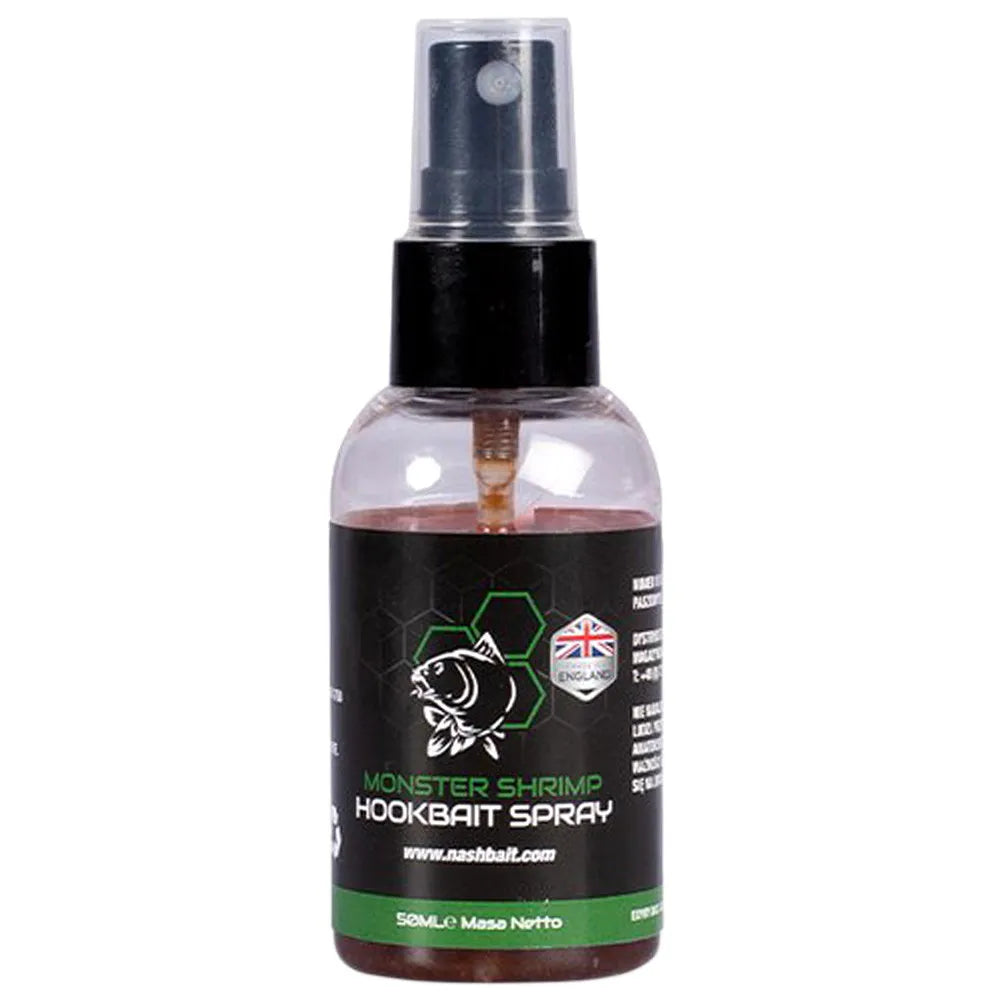 NASH NASH Monster Shrimp Hookbait Spray 50ml - Parkfield Angling Centre