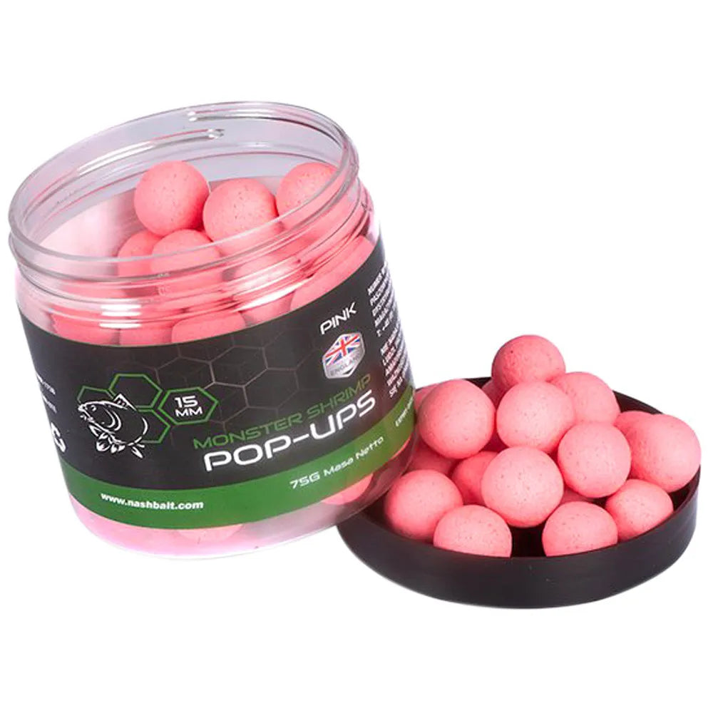 NASH NASH Monster Shrimp Pop Ups 75g - Parkfield Angling Centre