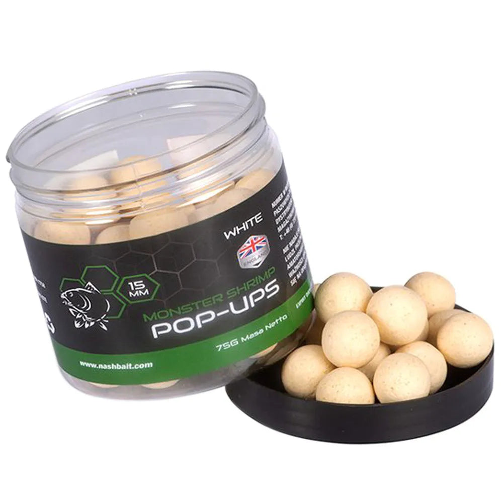 NASH NASH Monster Shrimp Pop Ups 75g - Parkfield Angling Centre