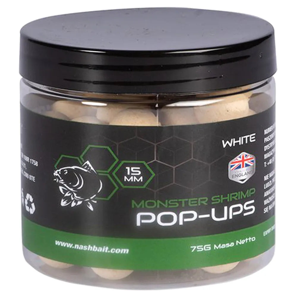 NASH NASH Monster Shrimp Pop Ups 75g - Parkfield Angling Centre