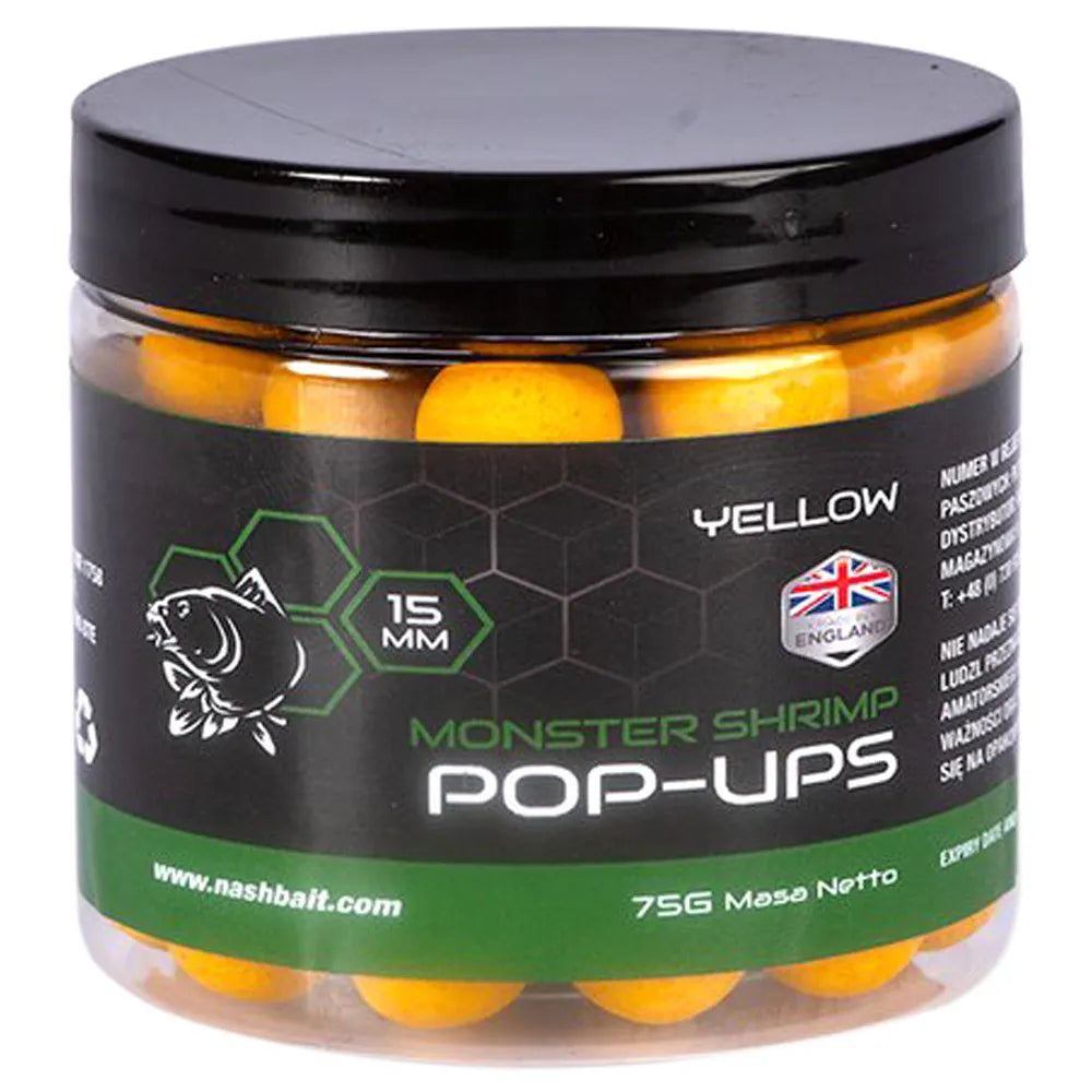 NASH NASH Monster Shrimp Pop Ups 75g - Parkfield Angling Centre