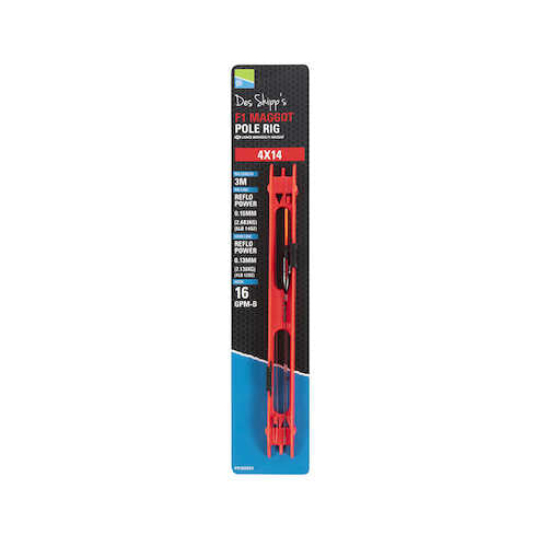 PRESTON PRESTON Des Shipp Pole Rigs PRESTON 4X10 F1 MAGGOT POLE RIG - Parkfield Angling Centre