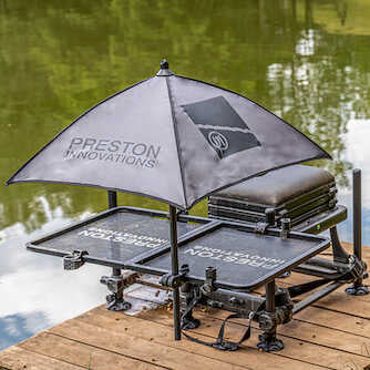 PRESTON PRESTON Grey Bait Brolly - Parkfield Angling Centre