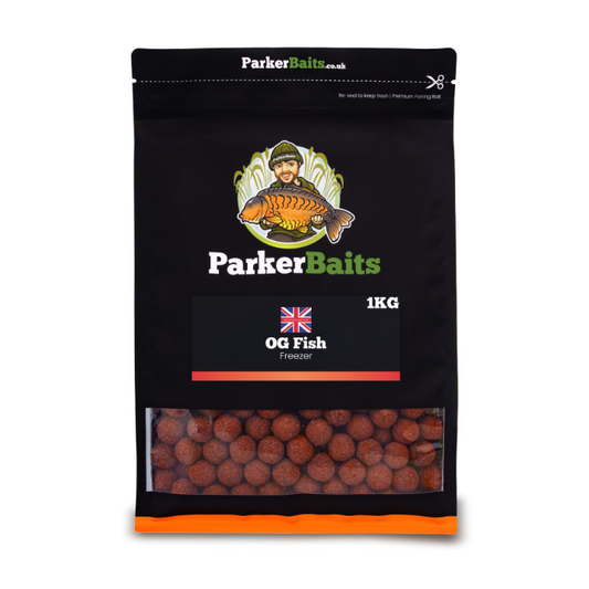 PARKER BAITS PARKER BAITS Boilies - OG Fish - Freezer - 1kg - Parkfield Angling Centre