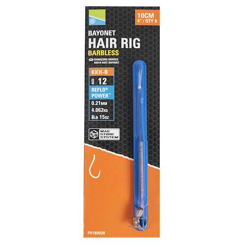 PRESTON PRESTON KKH-B Bayonet And Mag Store Hooklengths -4" - Parkfield Angling Centre