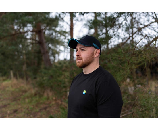 PRESTON PRESTON Lightweight Black T-Shirt - Parkfield Angling Centre