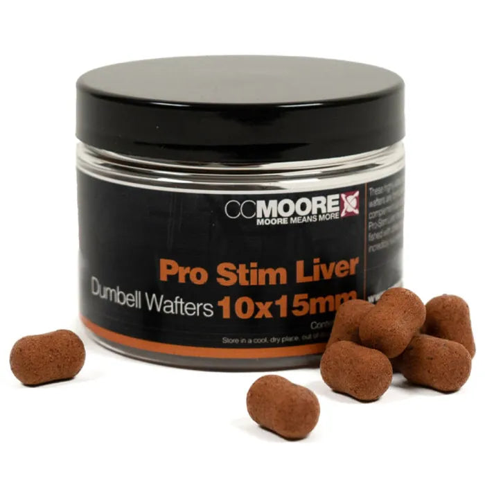 CC MOORE CC MOORE Pro-Stim Liver Dumbell Wafters 10x15mm (65) - Parkfield Angling Centre
