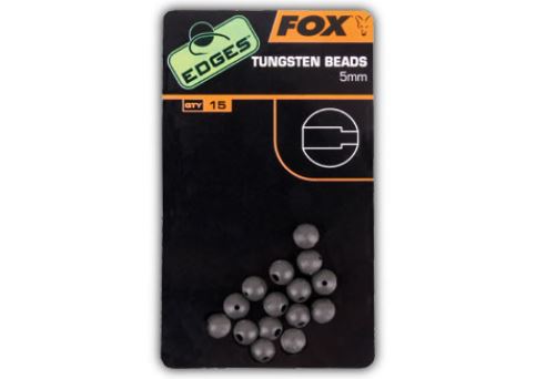 FOX FOX Edges 5mm Tungsten Beads x 15 - Parkfield Angling Centre