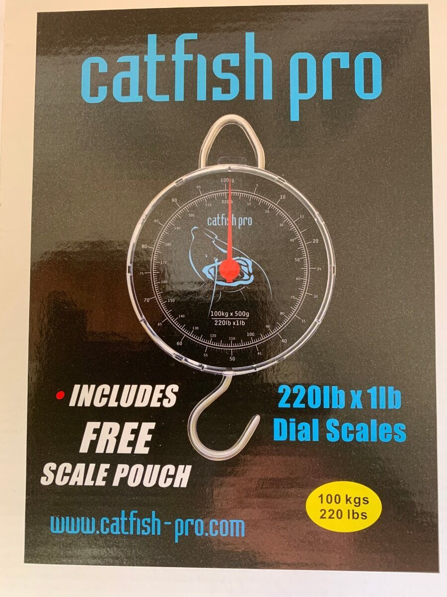 CATFISH PRO CATFISH PRO 100kg/220lb Dial Scales inc scale pouch - Parkfield Angling Centre