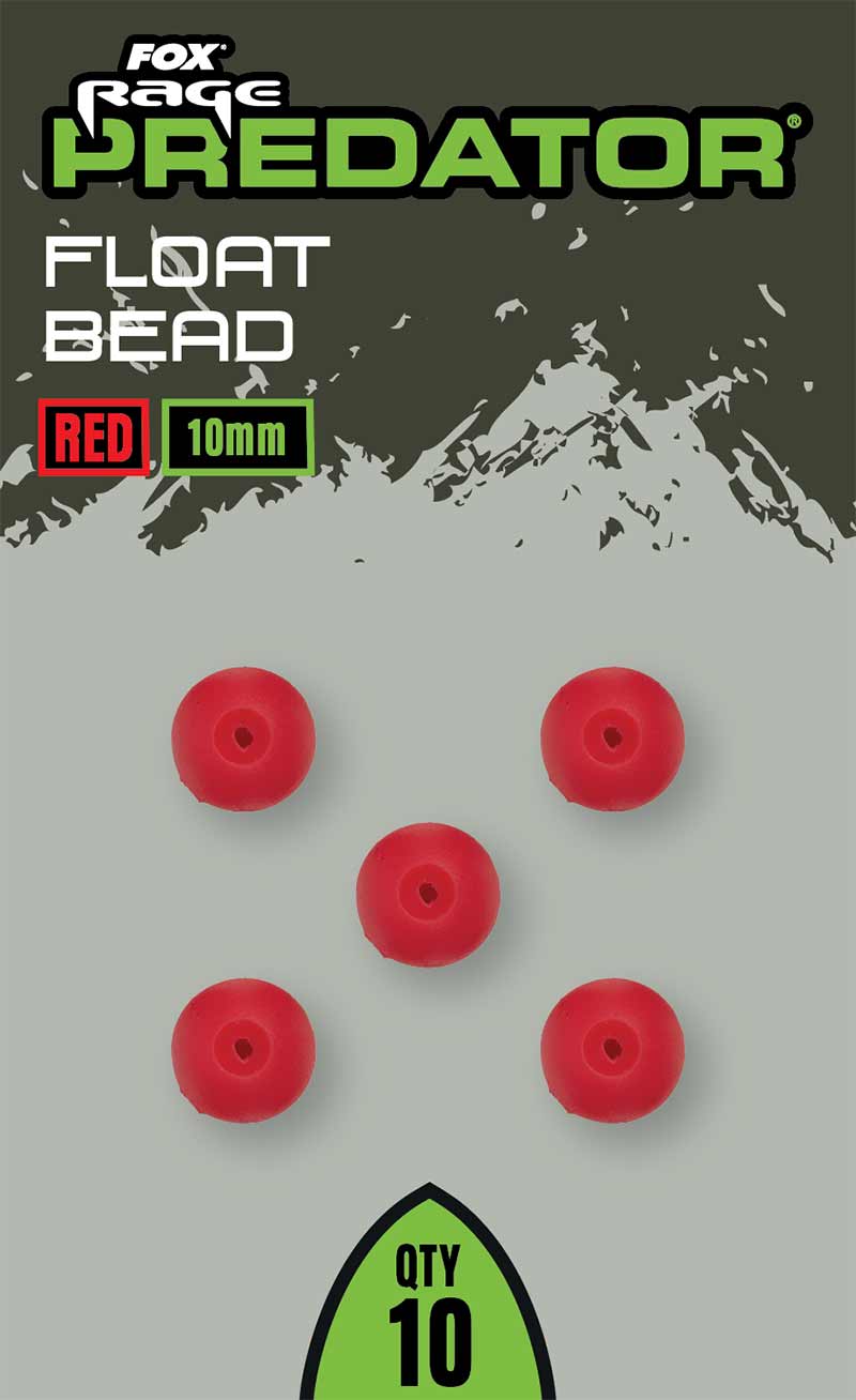 FOX FOX Rage Predator Red Float Bead 10mm - Parkfield Angling Centre