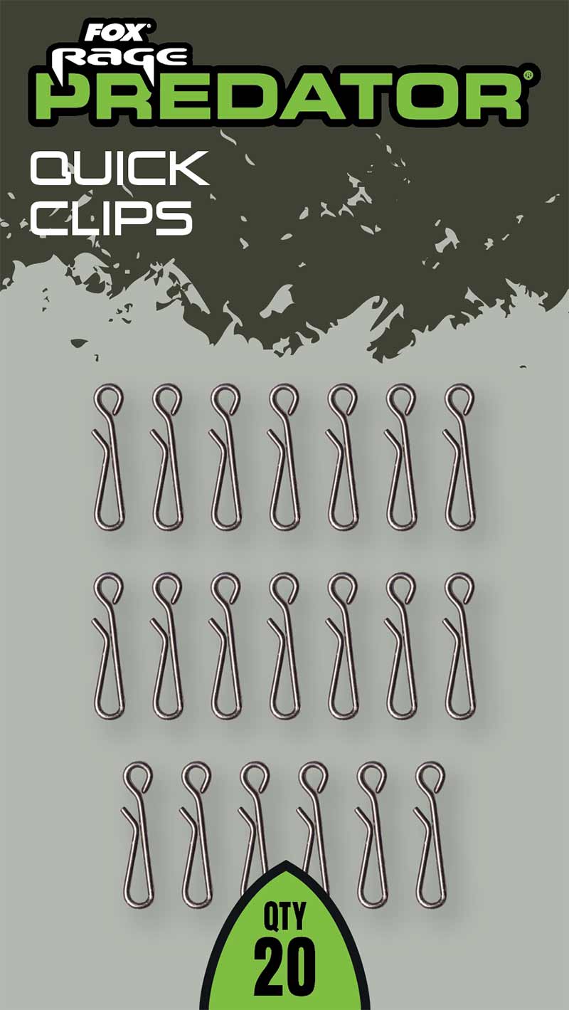 FOX FOX Rage Predator Gemini Clips Large - Parkfield Angling Centre