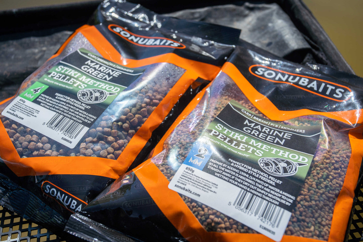 SONU SONU Stiki Marine Green Method Pellets - 2Mm (650Gr) - Parkfield Angling Centre