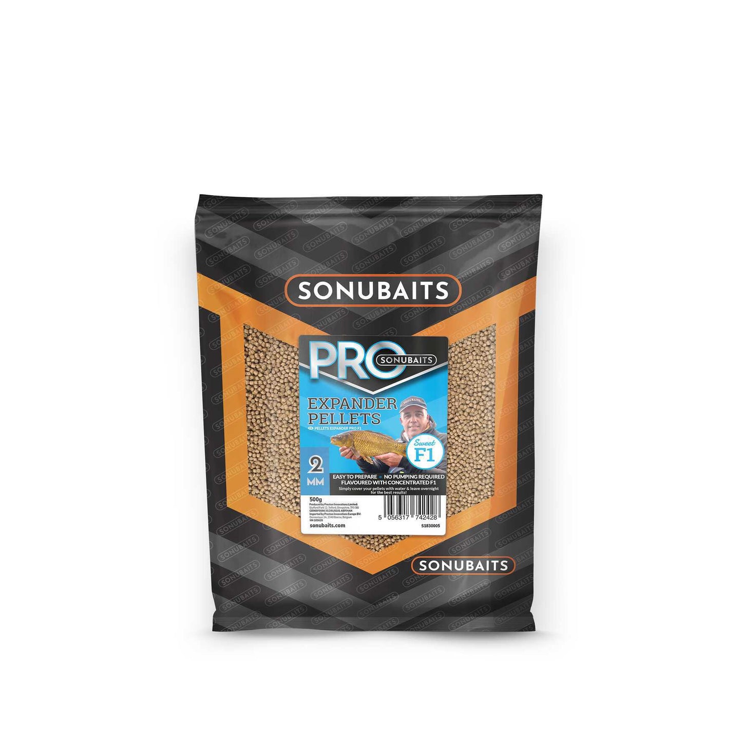 SONU SONU Pro Expander Pellets - F1 2Mm (500G) - Parkfield Angling Centre