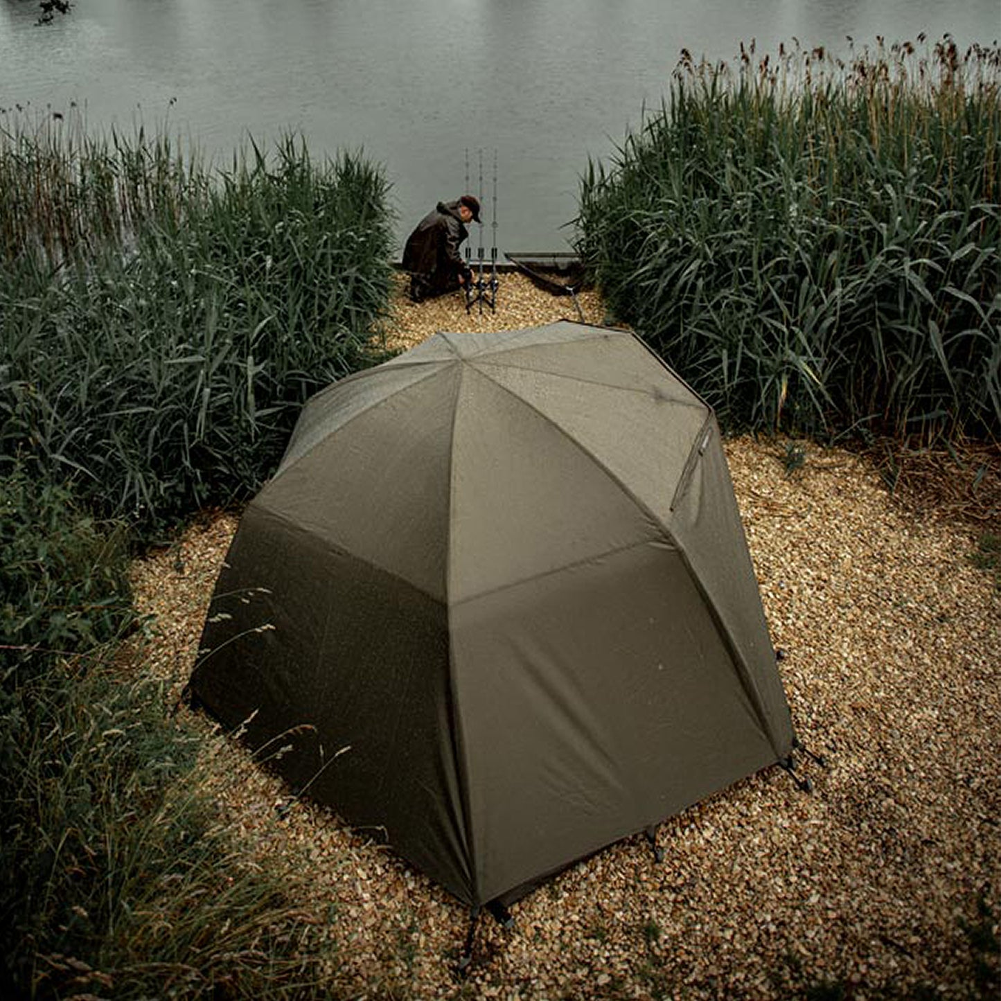 TRAKKER TRAKKER Tempest Brolly 100 Skull Cap Wrap - Parkfield Angling Centre