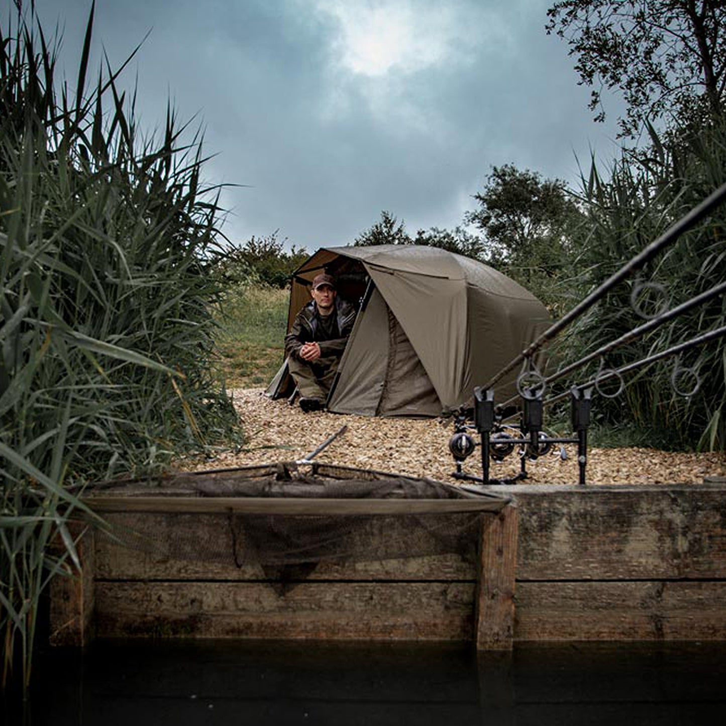 TRAKKER TRAKKER Tempest Brolly 100 Skull Cap Wrap - Parkfield Angling Centre