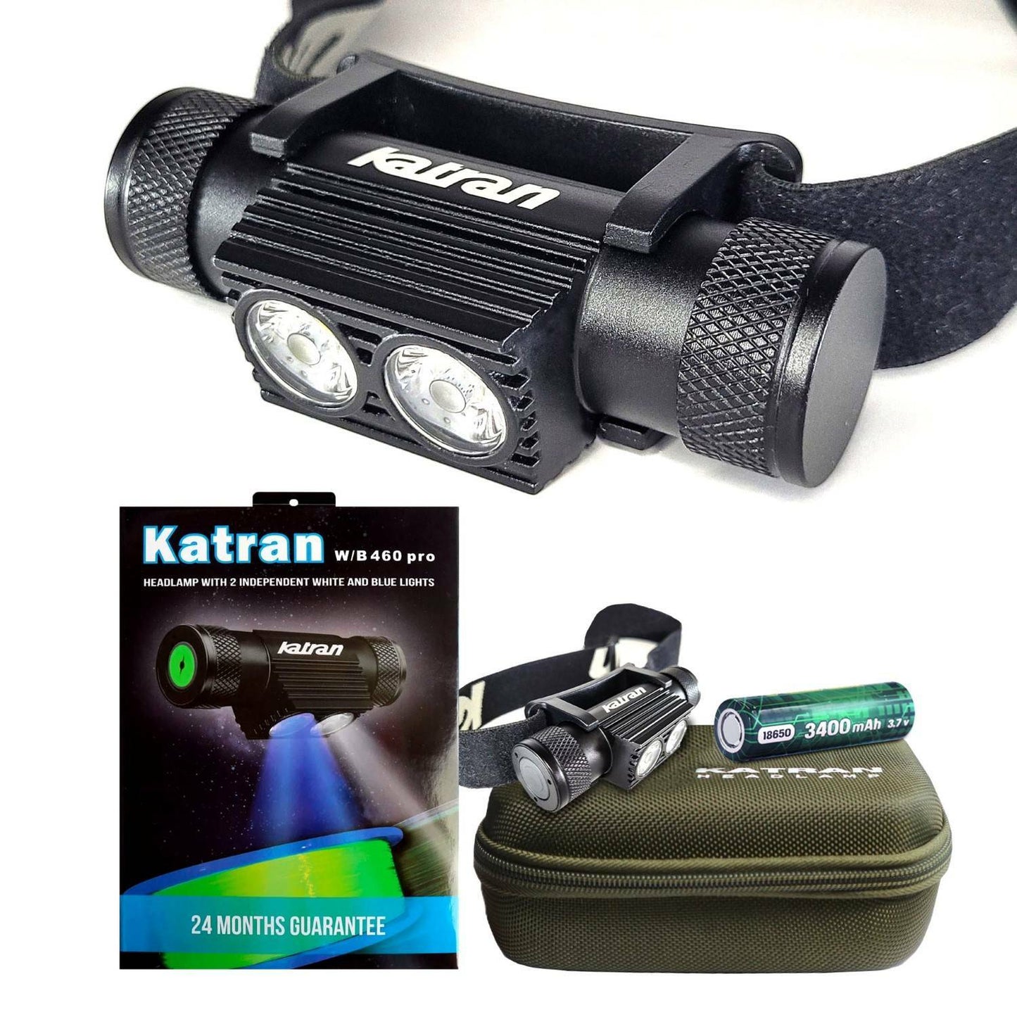 KATRAN KATRAN Headlamp KATRAN – W/B460 PRO (case + battery) - Parkfield Angling Centre