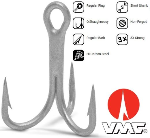 VMC VMC 9626 O’Shaughnessy 3X-Strong X-Short Treble Ps - Parkfield Angling Centre