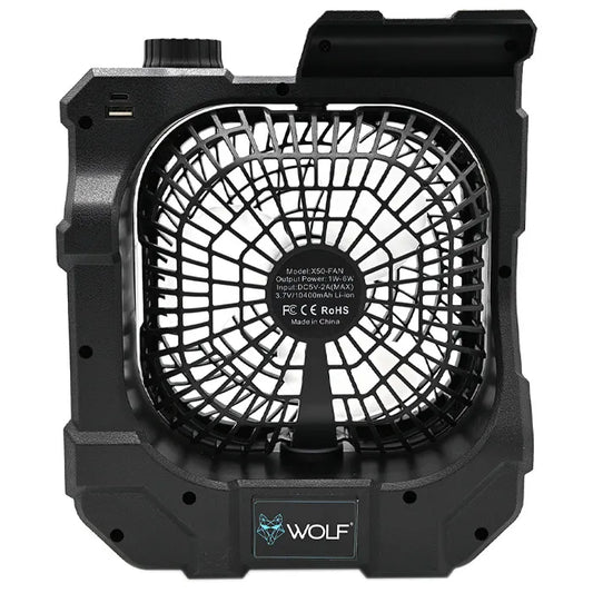 WOLF WOLF VOLTAIR Portable Fan & Powerbank  - Parkfield Angling Centre