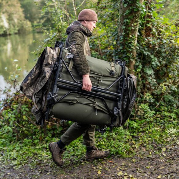 NASH NASH Indulgence HD40 Sleep System 6 Legs Camo - Parkfield Angling Centre