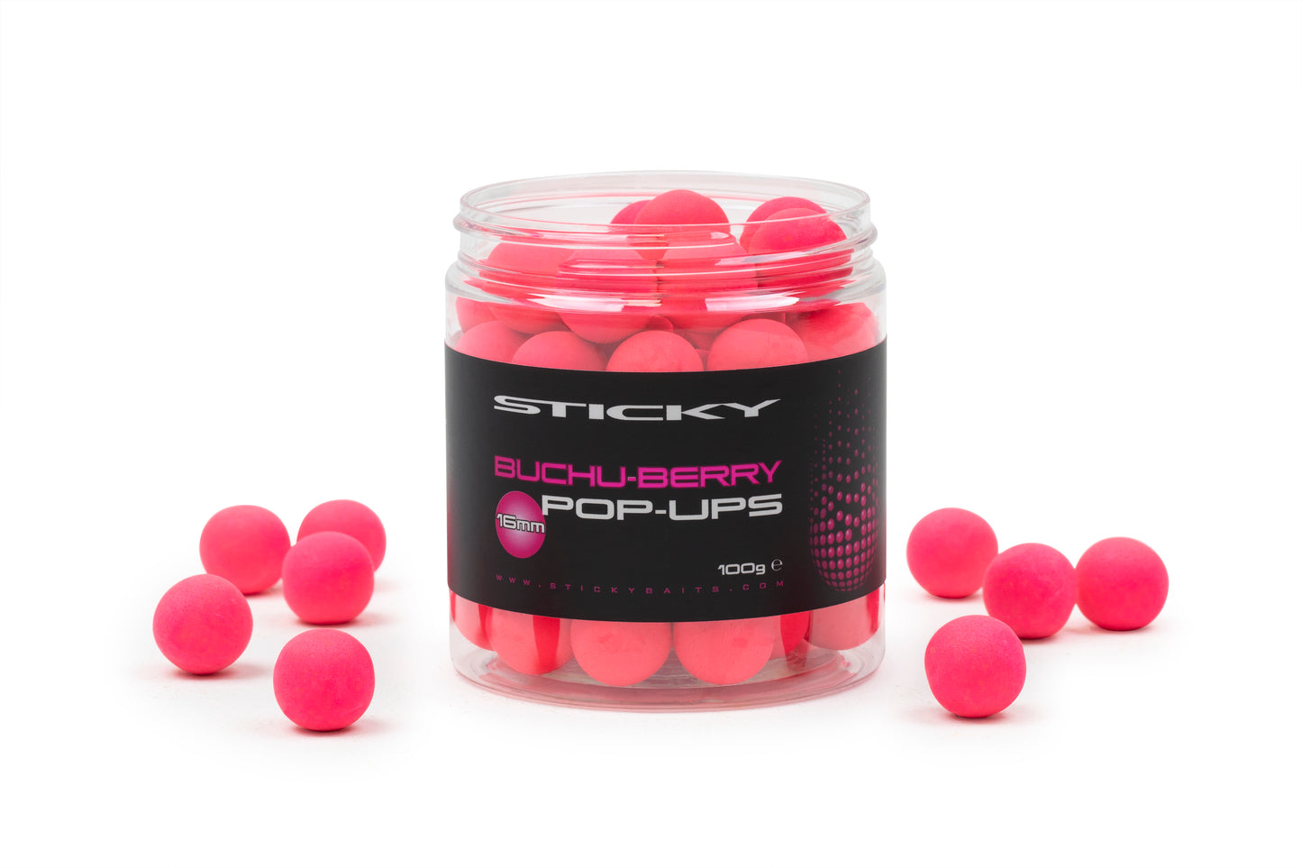 STICKY BAITS STICKY BAITS Buchu-Berry Pop-Ups 100g Pot - Parkfield Angling Centre