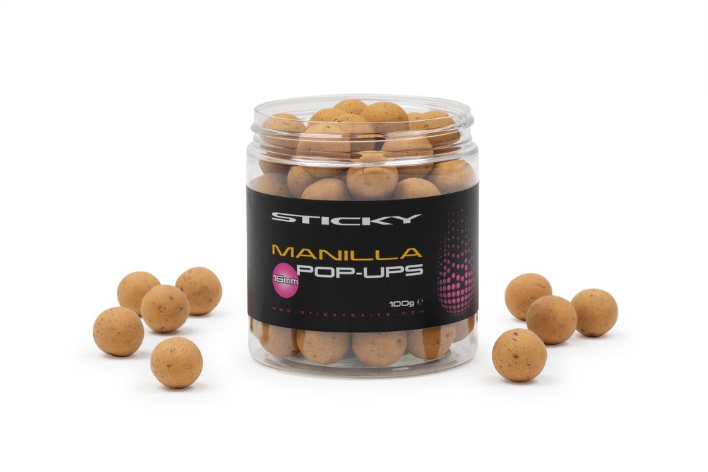 STICKY BAITS STICKY BAITS Manilla Pop-Ups 100g Pot - Parkfield Angling Centre