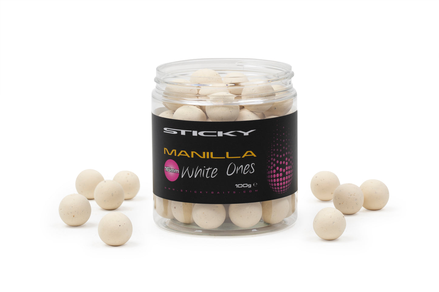 STICKY BAITS STICKY BAITS Manilla White Ones 100g Pot - Parkfield Angling Centre
