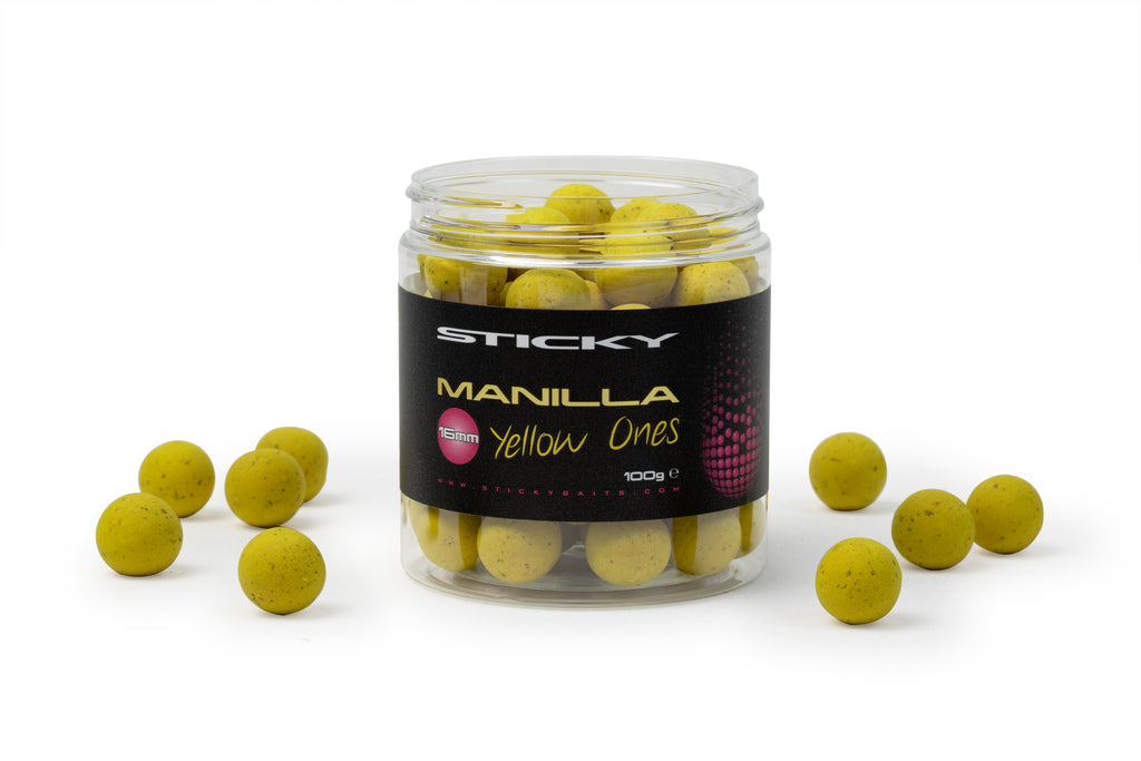 STICKY BAITS STICKY BAITS Manilla Yellow Ones 100g Pot - Parkfield Angling Centre
