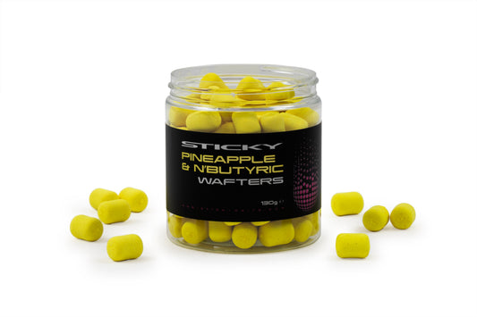 STICKY BAITS STICKY BAITS Pineapple & N'Butyric Wafters 130g Pot  - Parkfield Angling Centre