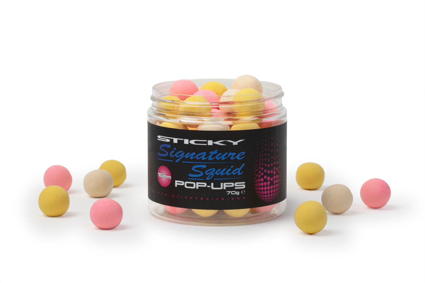 STICKY BAITS STICKY BAITS Signature Squid Pop-Ups 70g Pot - Parkfield Angling Centre